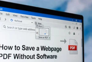 Cómo guardar una página web en PDF sin programas
