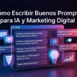 Cómo escribir buenos prompts para inteligencia artificial y marketing digital