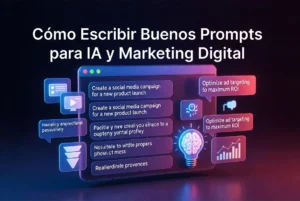 Cómo escribir buenos prompts para inteligencia artificial y marketing digital