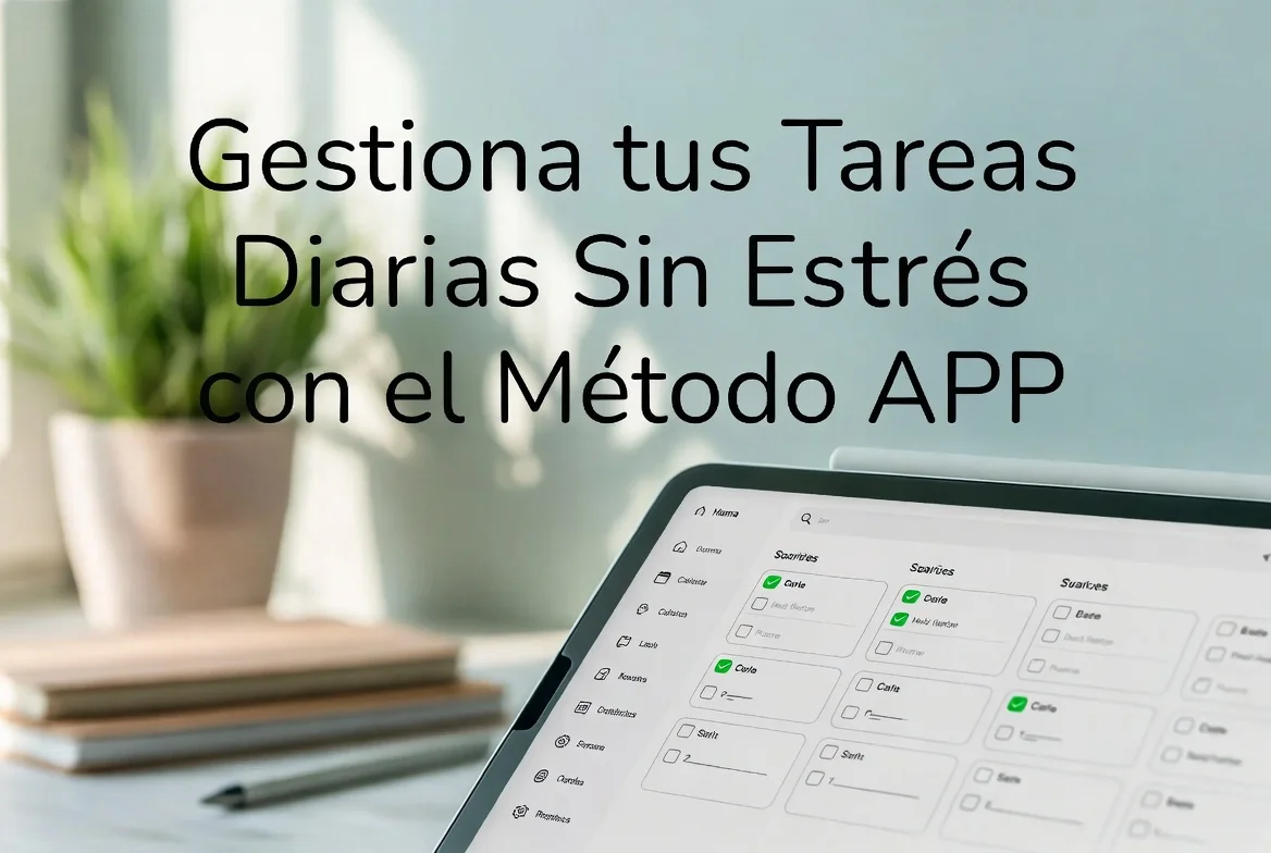 Cómo gestionar tus tareas diarias sin estrés con el método APP