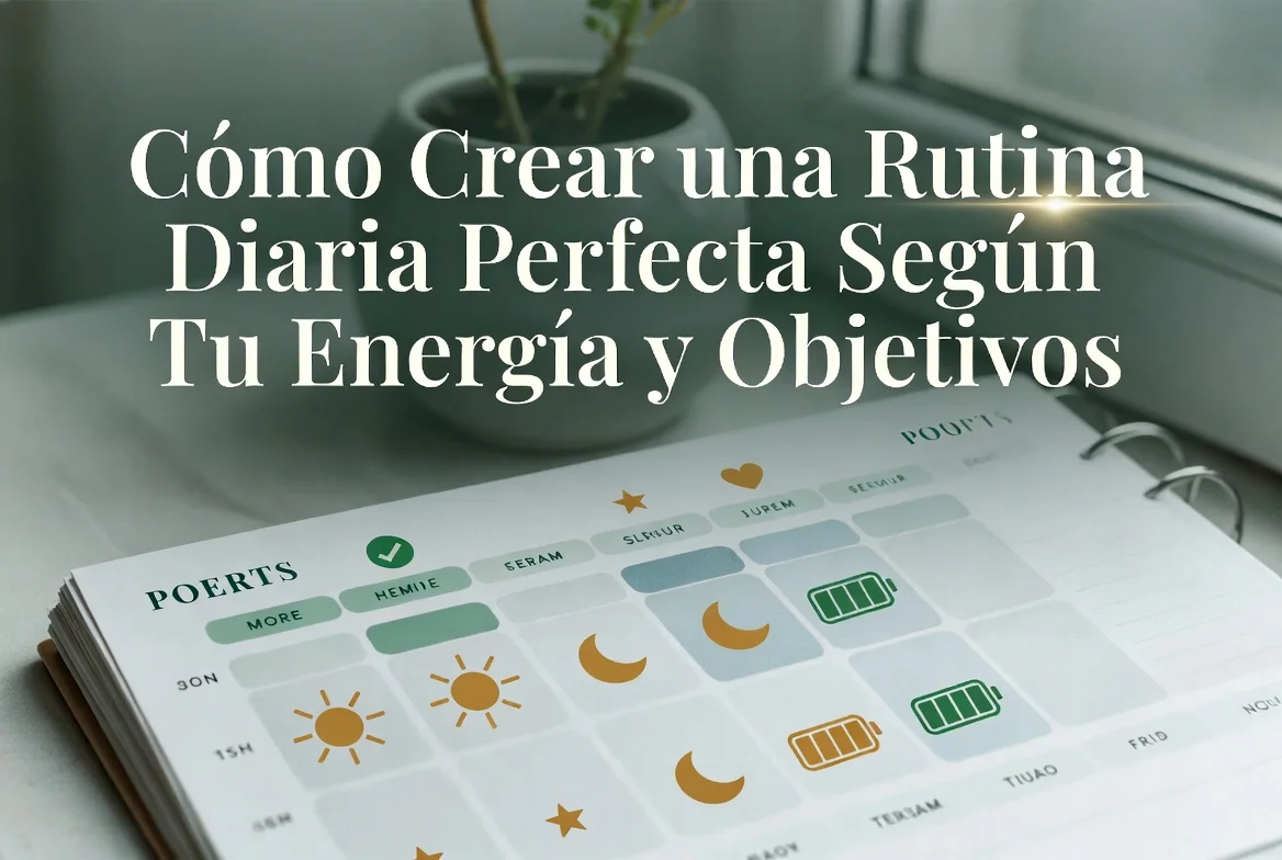 Cómo crear una rutina diaria perfecta según tu energía y objetivos