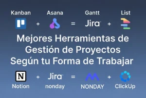 Mejores herramientas de gestión de proyectos según tu forma de trabajar