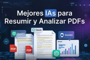 Mejores inteligencias artificiales para resumir y analizar PDF