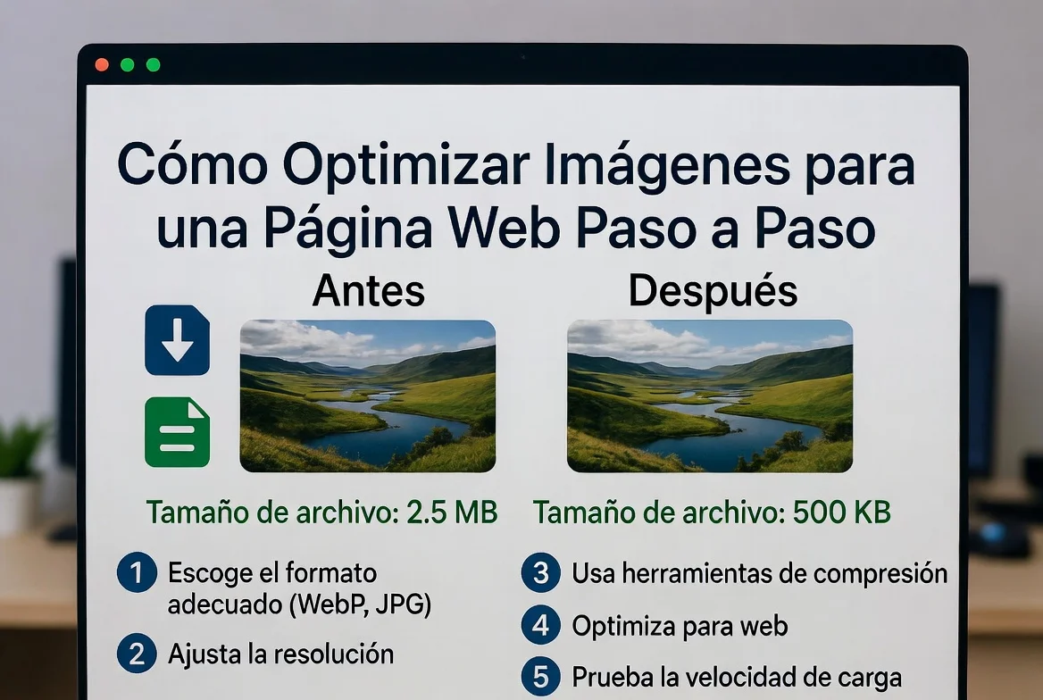 Cómo optimizar imágenes para una página web paso a paso