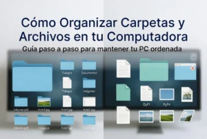 Cómo organizar carpetas y archivos en tu computadora
