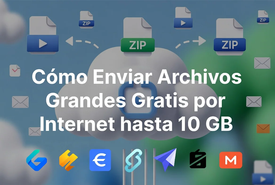 Cómo enviar archivos grandes gratis por internet hasta 10 GB