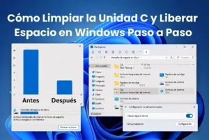 Cómo limpiar la unidad C y liberar espacio en Windows paso a paso