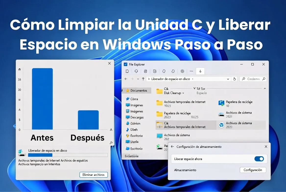 Cómo limpiar la unidad C y liberar espacio en Windows paso a paso