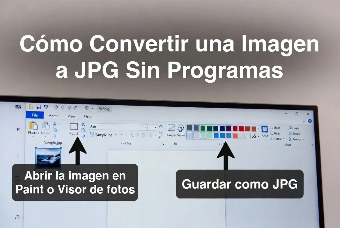 Cómo convertir una imagen a JPG sin programas