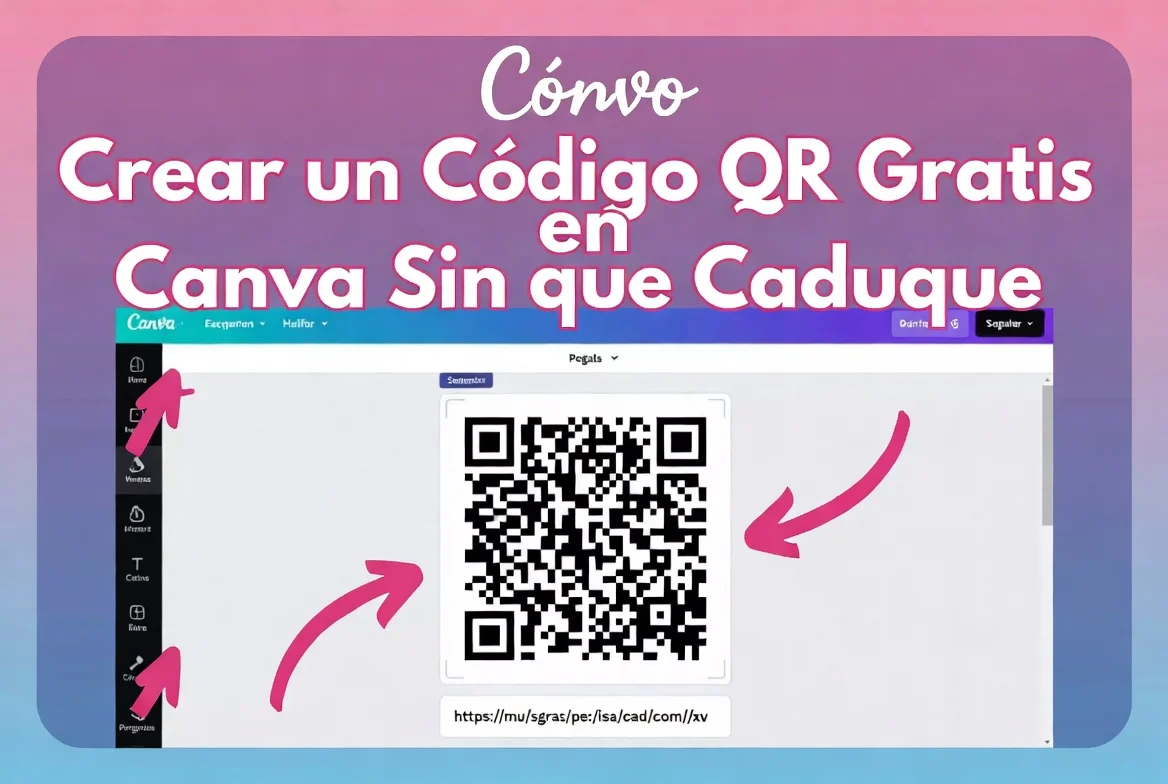 Cómo crear un código QR gratis en Canva sin que caduque