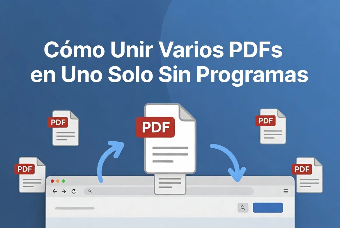 Cómo unir varios archivos PDF en uno solo sin programas
