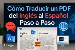 Cómo traducir un PDF del inglés al español paso a paso